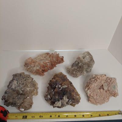 Fluorite, Dolomite & Dog Tooth Calcite (GB-BBL)
