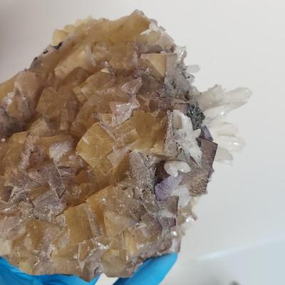 Fluorite, Dolomite & Dog Tooth Calcite (GB-BBL)