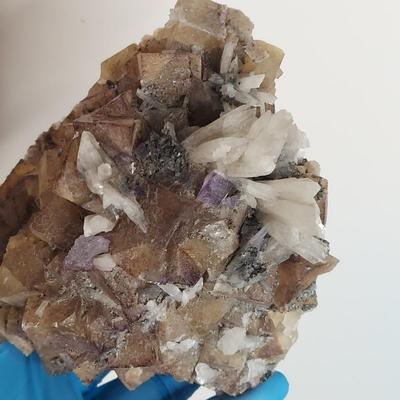 Fluorite, Dolomite & Dog Tooth Calcite (GB-BBL)