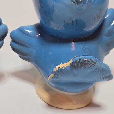 Vintage Lefton-Bluebird Salt and Pepper Shakers -Kitsch - set of 3 Classic MCM #282