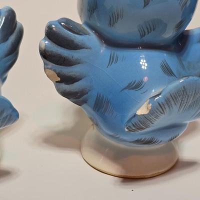 Vintage Lefton-Bluebird Salt and Pepper Shakers -Kitsch - set of 3 Classic MCM #282