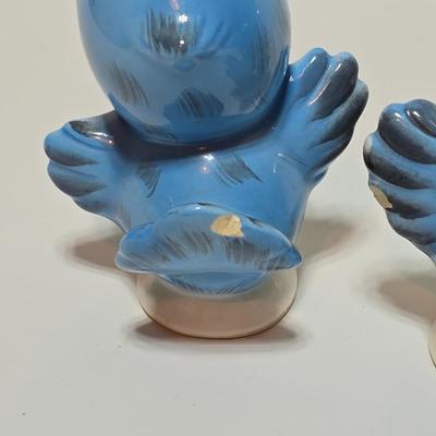 Vintage Lefton-Bluebird Salt and Pepper Shakers -Kitsch - set of 3 Classic MCM #282
