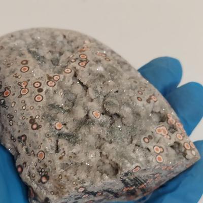 Polished Malachite, Jasper & Septarian Geode (GB-BBL)