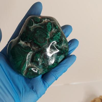 Polished Malachite, Jasper & Septarian Geode (GB-BBL)