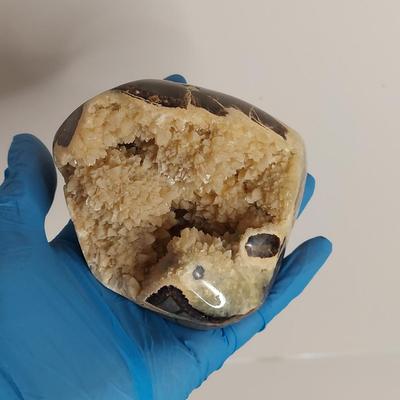 Polished Malachite, Jasper & Septarian Geode (GB-BBL)