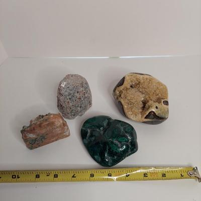 Polished Malachite, Jasper & Septarian Geode (GB-BBL)