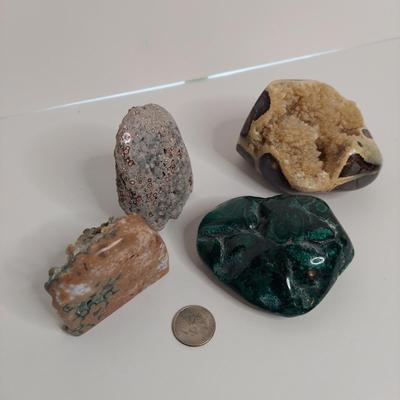 Polished Malachite, Jasper & Septarian Geode (GB-BBL)