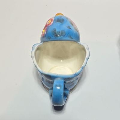 Vintage classic George Lefton Blue Bird - Kitsch Creamer & Sugar Bowl w/Lid - Classic MCM #290 (2 set of 2)