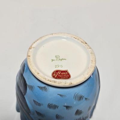 Vintage classic George Lefton Blue Bird - Kitsch Creamer & Sugar Bowl w/Lid - Classic MCM #290 (2 set of 2)