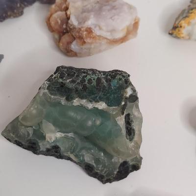 Aurichalcite w/ Smithsonite, Thompsonite & More (GB-BBL)