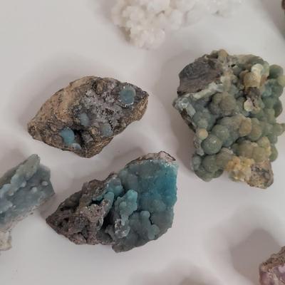 Aurichalcite w/ Smithsonite, Thompsonite & More (GB-BBL)