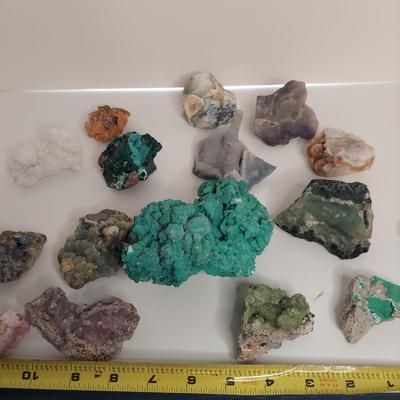 Aurichalcite w/ Smithsonite, Thompsonite & More (GB-BBL)