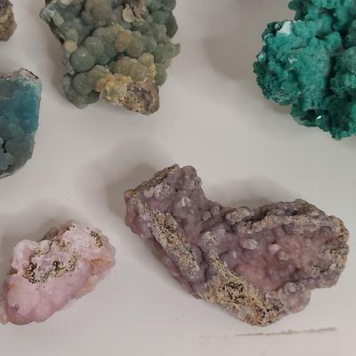 Aurichalcite w/ Smithsonite, Thompsonite & More (GB-BBL)