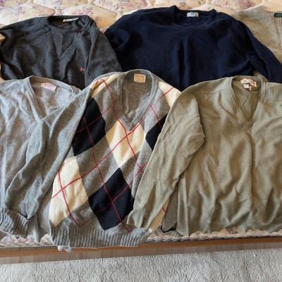 Lot 3 of Sweaters.(8) Men's Sweaters Some Wool Some Acrylic 