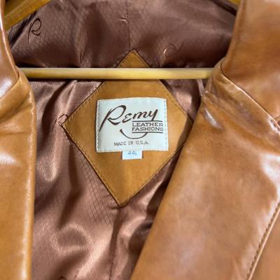 REMY Leather Sports Coat 44L 