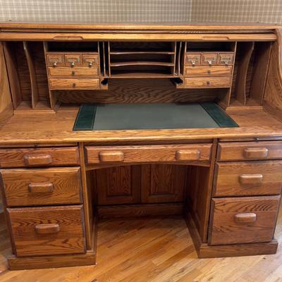 OAK Roll Top Desk LARGE