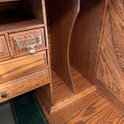 OAK Roll Top Desk LARGE