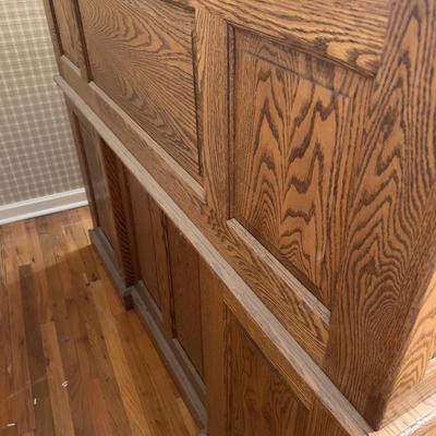 OAK Roll Top Desk LARGE
