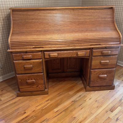 OAK Roll Top Desk LARGE