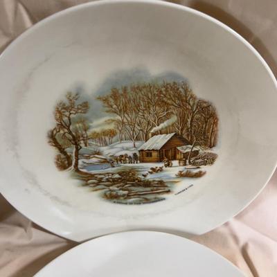 6 Currier & Ives Plates by Myrtle