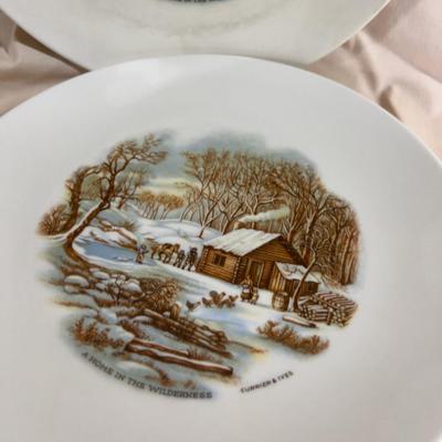 6 Currier & Ives Plates by Myrtle