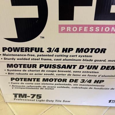 FELKER 3/4 Horse Tile Saw NEW in the Box. 