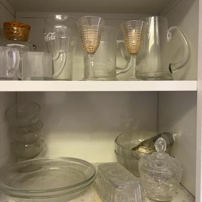 2 Shelves of CLEAN GLASS Ware
