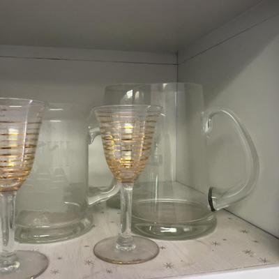 2 Shelves of CLEAN GLASS Ware