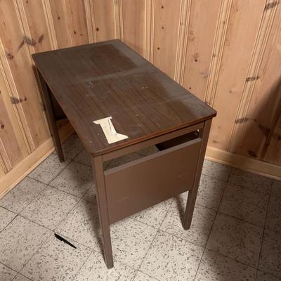 Metal Formica Top Typewriter Stand