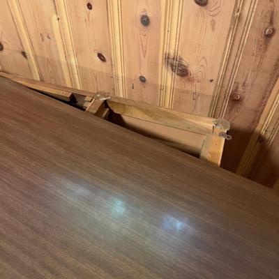 Large Walnut Desk Formica Top