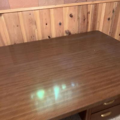 Large Walnut Desk Formica Top