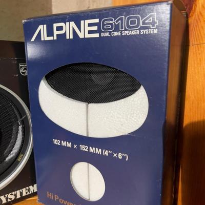 2 Sets of Vintage Car Speakers, Nin Original Box. 