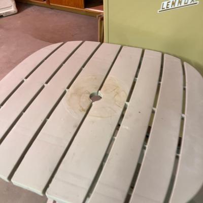 Plastic Golding Bistro Table. 