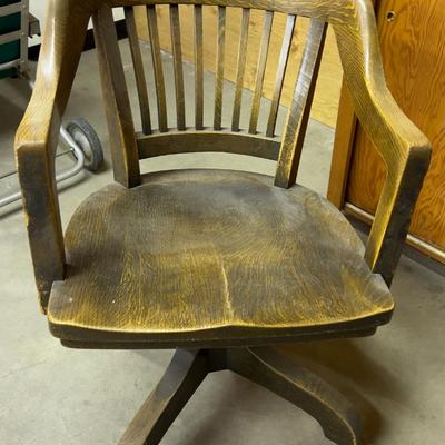 Oak Office Chair 