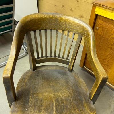 Oak Office Chair 