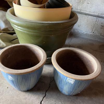 Several Flower Pots, (garage)
