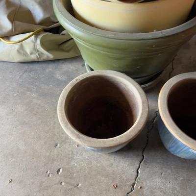Several Flower Pots, (garage)