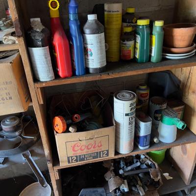 All the Stuff on the Shelves Except the Shingles - (garage)