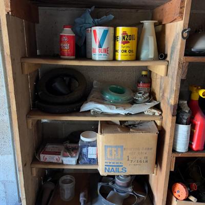 All the Stuff on the Shelves Except the Shingles - (garage)