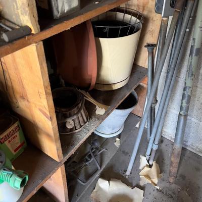 All the Stuff on the Shelves Except the Shingles - (garage)