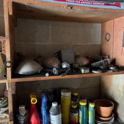 All the Stuff on the Shelves Except the Shingles - (garage)