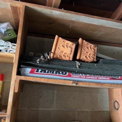 All the Stuff on the Shelves Except the Shingles - (garage)