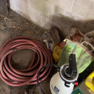 All the Fertilizers and Bug Killers. - (garage)