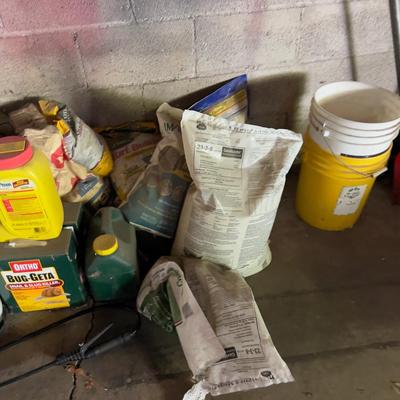 All the Fertilizers and Bug Killers. - (garage)