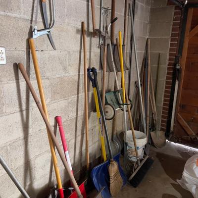 All the Yard Tools; EVERYTHING!!!! WOW!!!- (garage)