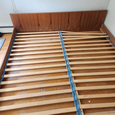 Mid century MCM W&B Mobler by Axelsens Mobelfabrik A/S Danish Teak King Size Bed Frame