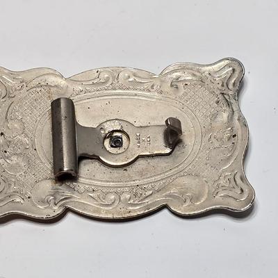 Set of 2 western belt buckles - Bucking Bronc, Wyoming belt buckle = Covered Wagon Belt Buckle Cowboy Pioneer Western Wear Old West