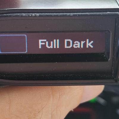 Escort Max 360 Radar Detector Powers up