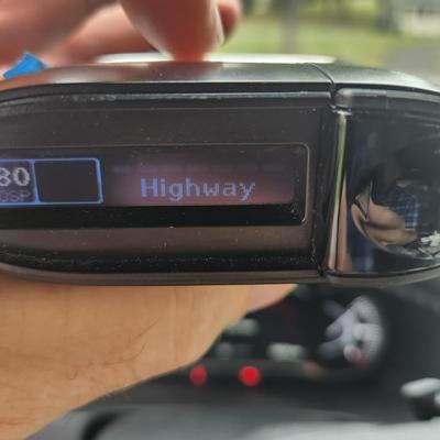 Escort Max 360 Radar Detector Powers up