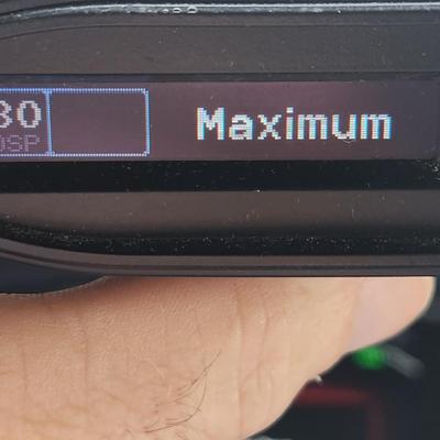 Escort Max 360 Radar Detector Powers up